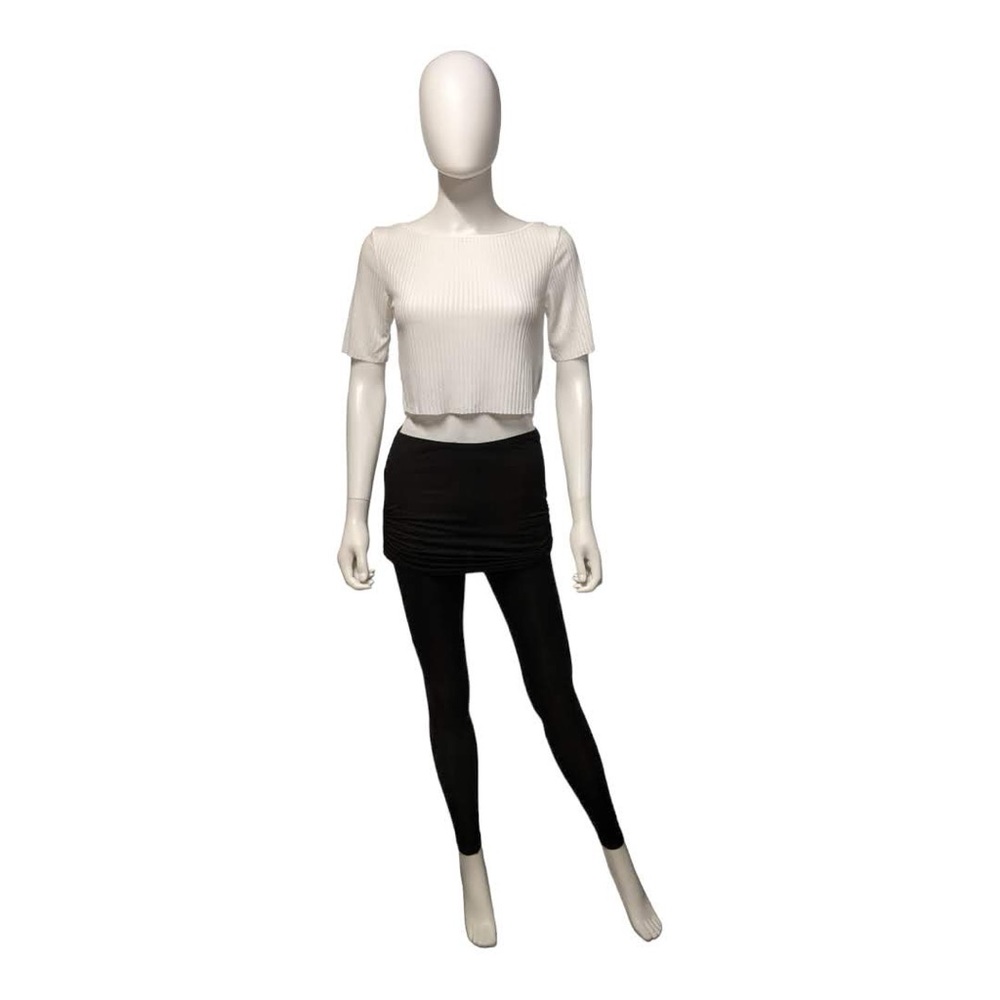 LAmade Black Skirted Leggings, Small